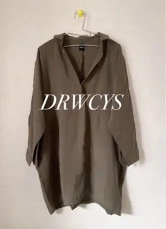 【USED】薄地DRWCYSワンピース 〈カーキ〉Sサイズのサムネイル