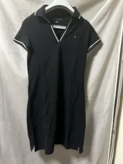 Tommy Hilfiger ブラック ポロワンピース 半袖