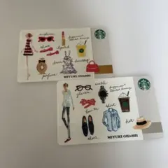 【PIN未削り】スターバックスカード MIYUKI OHASHI コラボデザインのサムネイル