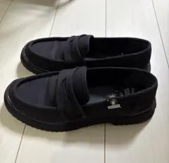 ミハラヤスヒロ GU キャンバスコインローファー　厚底 ブラック 27