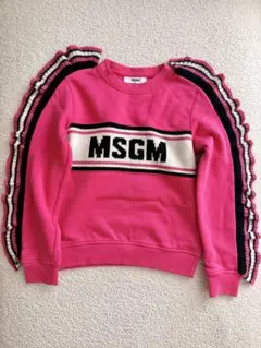MSGM キッズ トレーナー フリル ピンク 8歳130cmのサムネイル