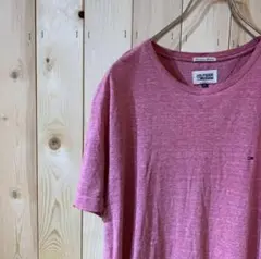 AE1519 HILFIGER DENIM Ｔシャツ ピンク メンズ M ポスのサムネイル