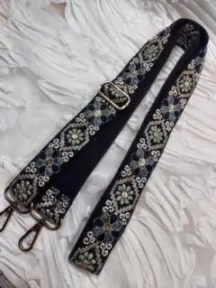 特価B-46インド刺繍リボン※ショルダーストラップ　スマホストラップ　送料込み