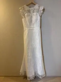 ウェディングドレス 白 スレンダーライン