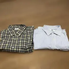 ユニクロボタンダウンシャツ2枚セット