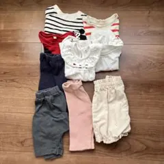 女の子　夏服　まとめ売り　80㎝　9点セット
