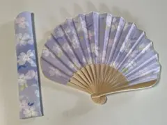 新品 白竹堂の紫色 竹製扇子 ケース付き 日本製 - メルカリ