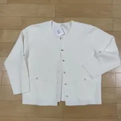UV対策 ホワイト カーディガン Lサイズ