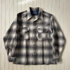 激レア配色 オンブレ 70s PENDLETON ウールボードシャツ USA製