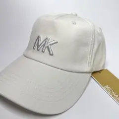 マイケルコース キャップ レディース メンズ MKロゴ 白 新品