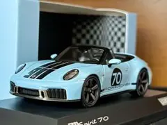 1/43 特注 スパーク ポルシェ 911 992.2 スピリット70 ブルーのサムネイル