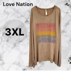 Love Nation 【3XL】 ラブネーション 長袖 Tシャツ トップス