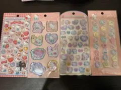 ボンボンドロップ　おはじきふう　コットンパフィー　ウォーターシール　キティ