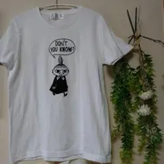 ✨Moomin ✨ムーミンリトルミイ☆キャラクター 半袖ホワイトTシャツシンプルのサムネイル