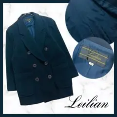 【美品】Leilian レリアン カシミア　9　ロングコート　黒　古着