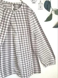 サマンサモスモス♡SM2♡ブラウス チュニック フロントタック ふわり Ｍ