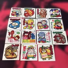 ロッテギャグポスターシール、まんじゃりこシール15枚セット