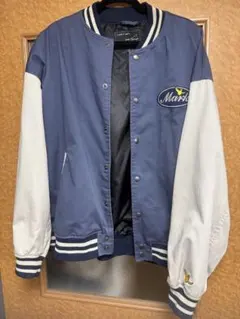 Mark Gonzales スタジャン 青/白