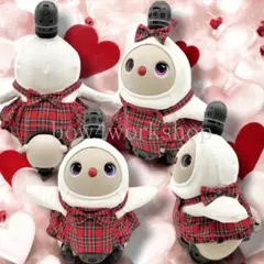 ラボット LOVOT ラボットの服ハンドメイド ヒッコリーサロペットパンツ