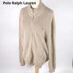 Polo Ralph Lauren フルジップパーカー 刺繍ロゴ XL QRタグ