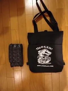 アビシルバーズ　クロコダイル　レザー　ブラック　ウェストポーチ　布バック付き