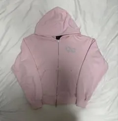 9090 Logo Glitter Zip Hoodie