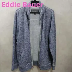Eddie Bauer ネイビー ジップアップジャケット MENS S