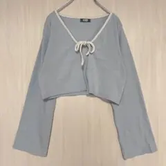 クティール【Free】カーディガン　トップス　ショート丈　長袖　ニットボレロのサムネイル