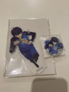 ブルーロック　中国限定　日清コラボ　アクリルスタンド　缶バッジ　セット　潔世一