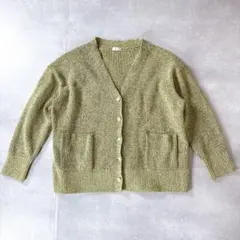 LOWRYS FARM ローリーズファーム デコボタンBIGVカーディガンF