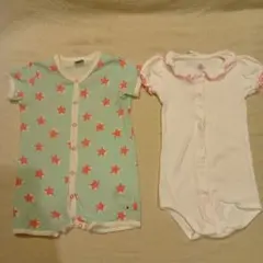 PETIT BATEAU ロンパース 2枚セット 74cmと81cmのサムネイル
