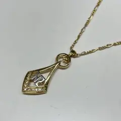 り*ん様 ニナリッチ　ゴールド ストーン付き ダイヤモンド型 ネックレス