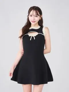 Darich ♡ ポイントオープンニットミニワンピース