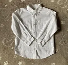白シャツ　長袖　120