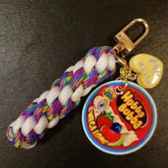 ㉟ アメコミ柄 Nice day アクリル チャーム　パラコード キーホルダー