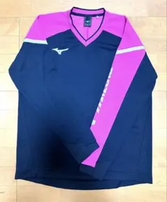 MIZUNO テニスウェア 長袖 Vネック Lサイズのサムネイル