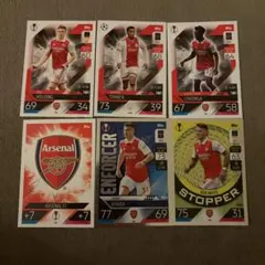 トップス　topps 2022/23 カード　アーセナル6枚セット