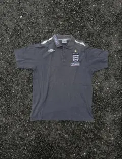 Umbro イングランド ポロシャツ グレー　サッカーユニホーム