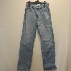 ライトブルー ストレートデニム 4ポケット