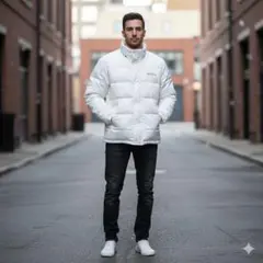 00s　adidas Originals　中綿 ダウンジャケット ゴールドロゴ