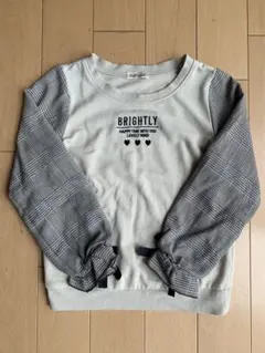 チェック柄 長袖トレーナー 140cm