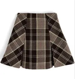 GRL インパン裏地付きチェック柄プリーツスカート