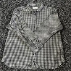ギンガムチェック長袖シャツ