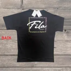 新品タグ付未使用　FILA　フィラ　半袖Tシャツ　ロゴ　ブラック　メンズ　Ｌのサムネイル