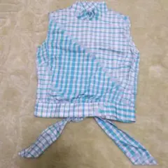 ヴィンテージ　オールドギャップ　ノースリーブブラウス　水色