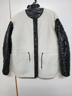 クリーニング済み サロンアダムエロペ 2WAY中綿キルティングボアブルゾン