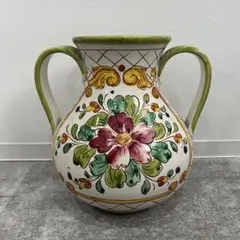 ビンテージ❗️vintage Italyイタリア伝統工芸マヨルカ焼 手彩色陶器