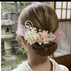 ドライフラワー 髪飾り 振袖 成人式 卒業式 ヘッドドレス