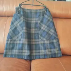 earth music&ecology チェック柄タイトスカート Sサイズ