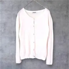 美品✨Alpha Cubic（SP）雪紡長袖開襟衫 銀釦 白色